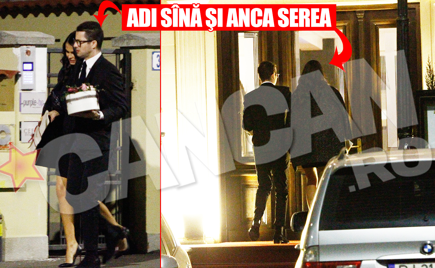 6 februarie, ora 20.10. Adi Sana si Anca Serea ajung la restaurant