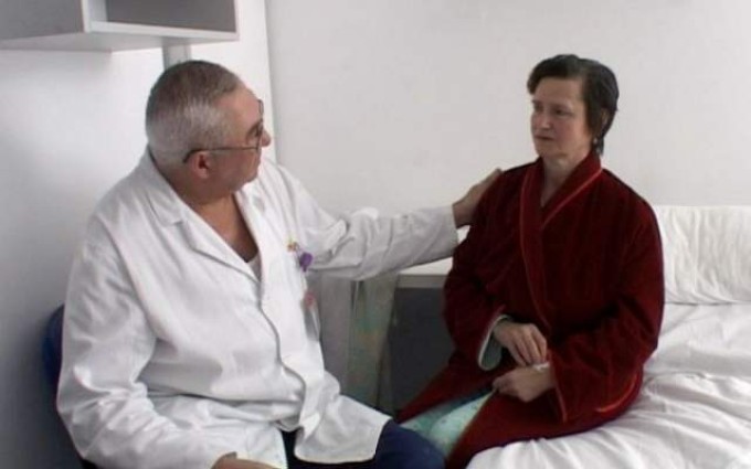 Doina Lehaci in momentul cand era internata in spital