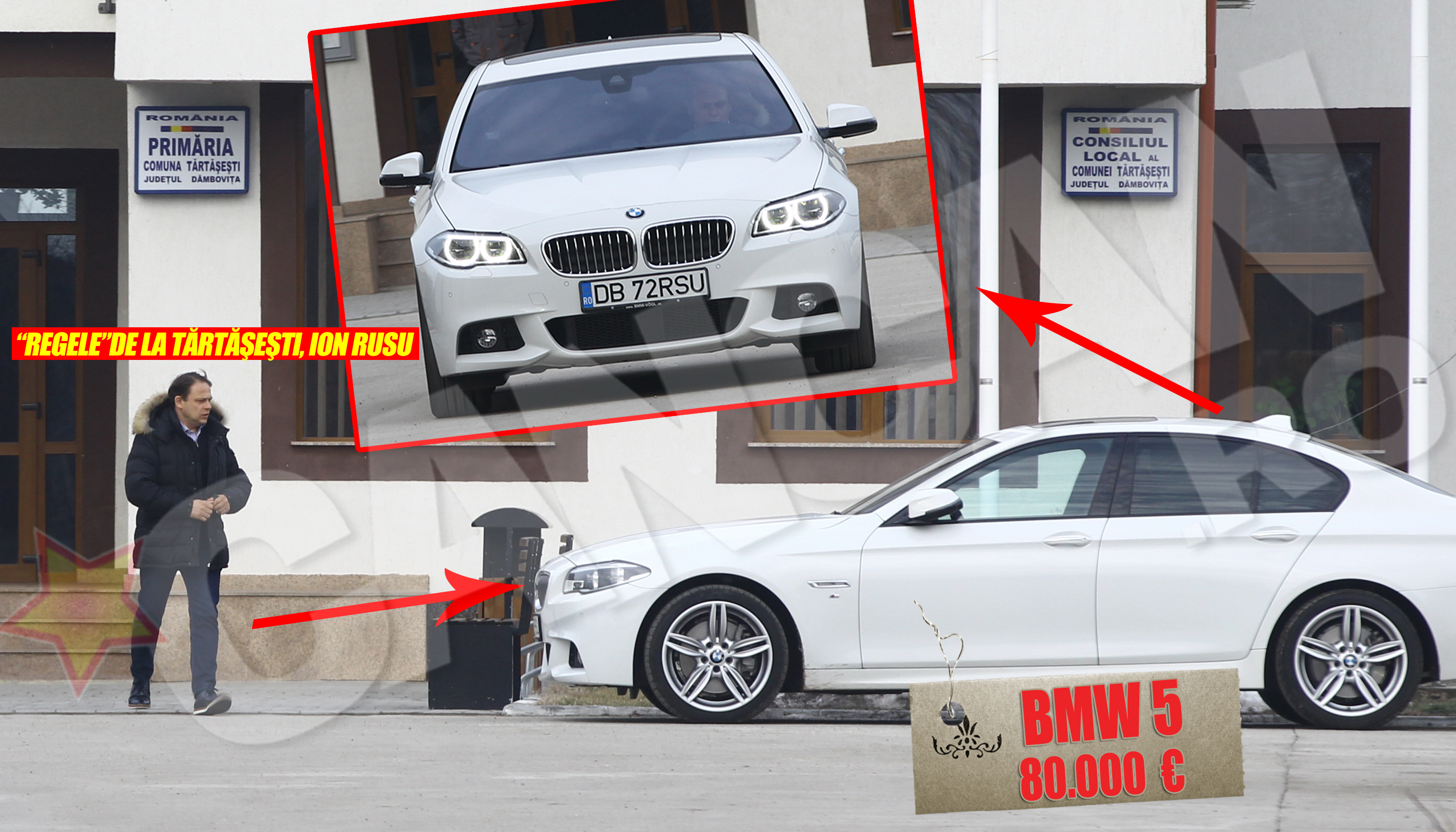 Primarul Rusu merge zilnic la biroul de la Primarie cu un BMW seria 5 care costa in jur de 80.000 de euro