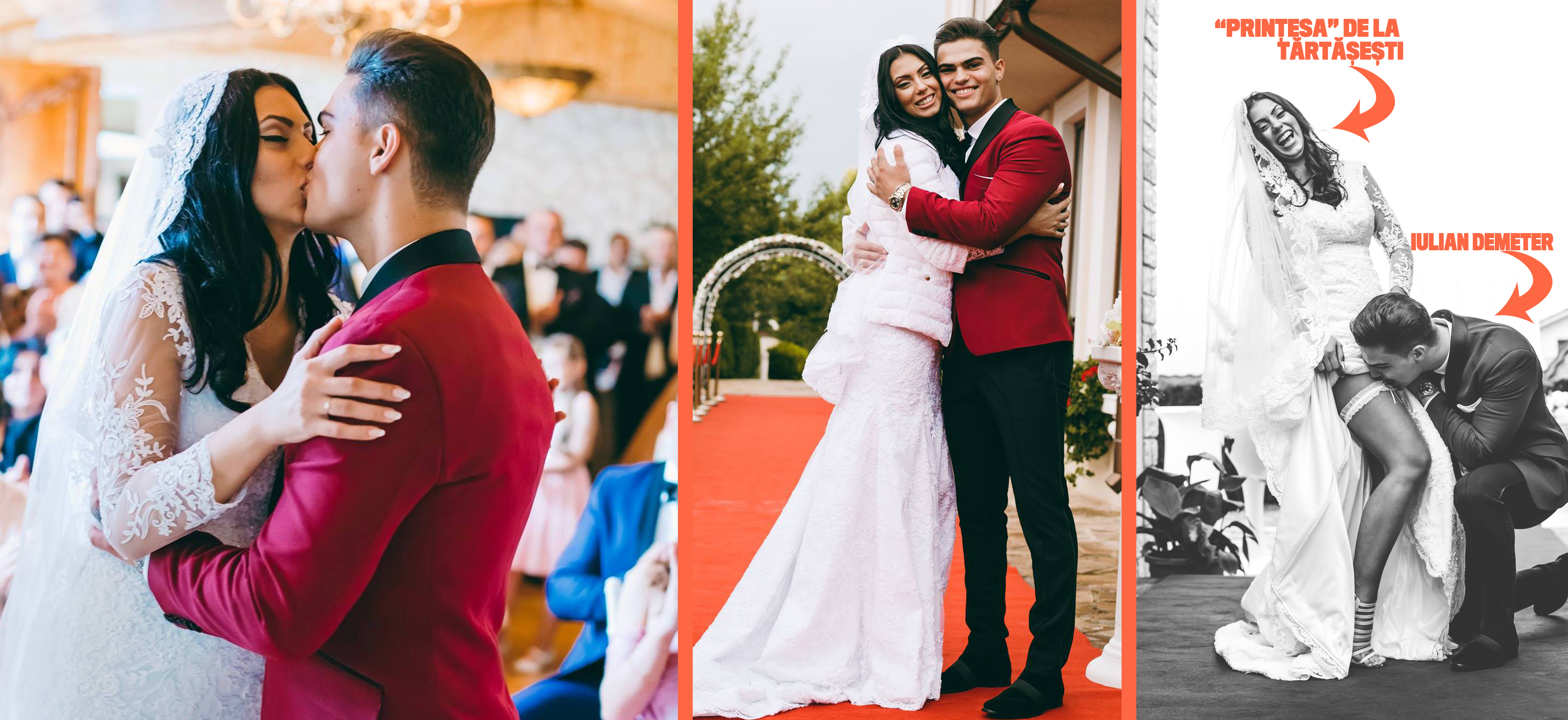 Nunta Anei Maria cu Iulian Demeter a fost desprinsa parca din basmele cu printese