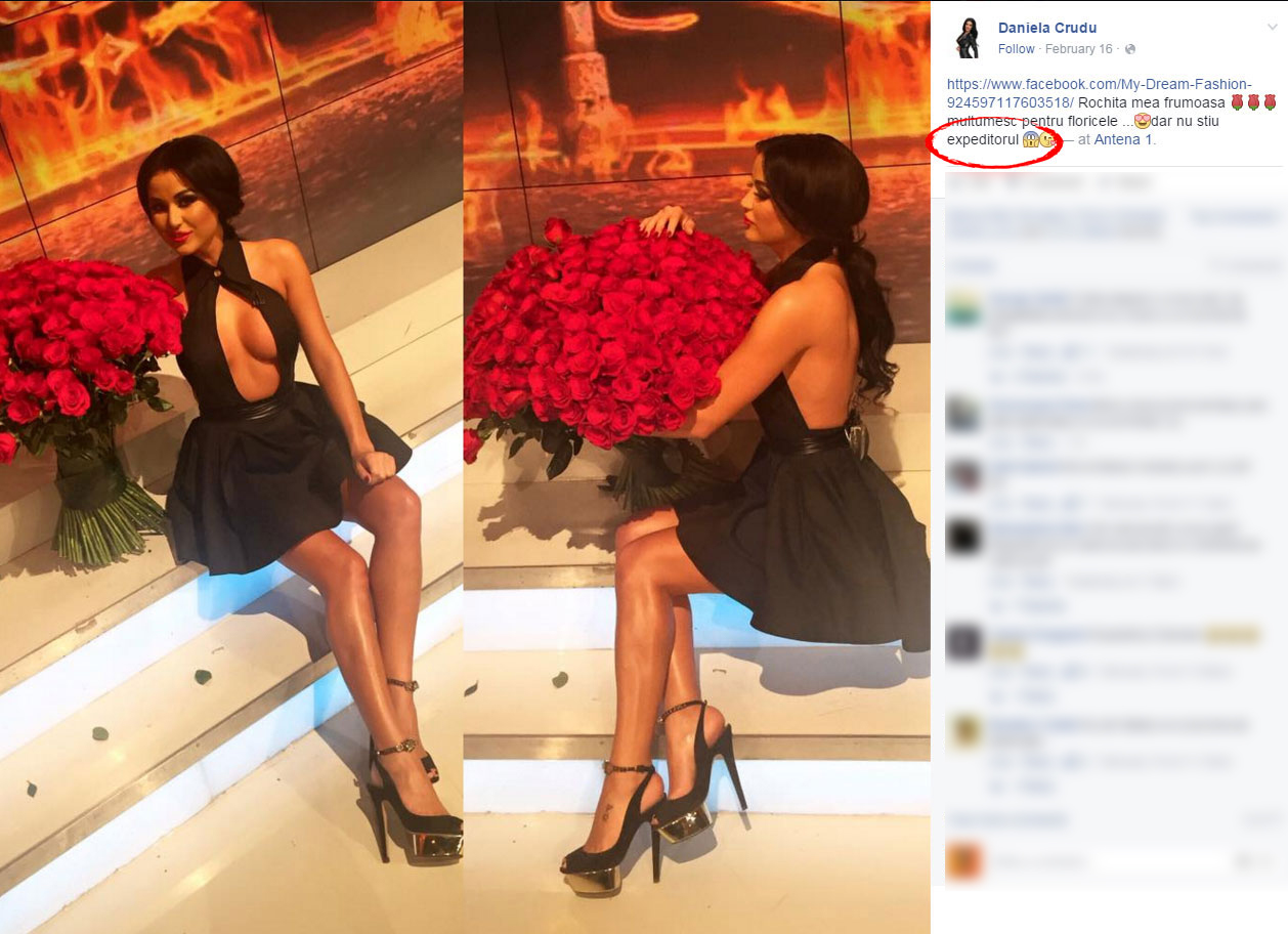 Daniela Crudu a facut o gafa de zile mari