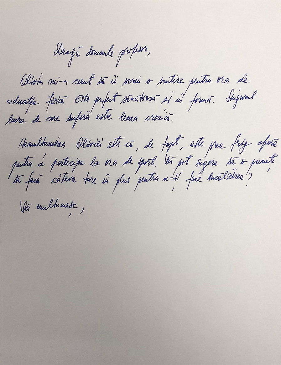 Aceasta este traducerea mesajului original