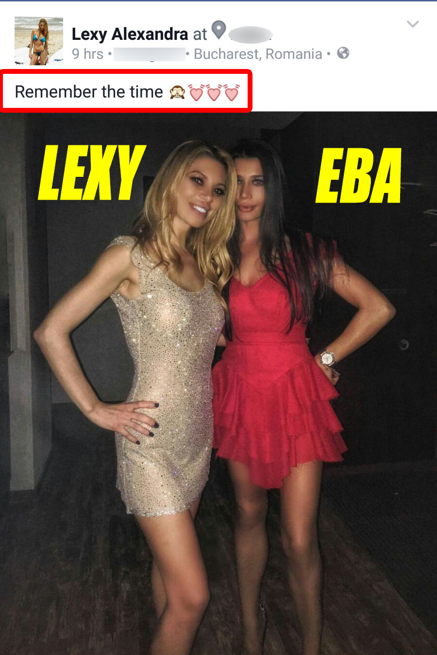 EBA şi Lexy, două ”milionărese” din părinţi campioni, amintindu-şi cu nostalgie de vremurile când puteau să consume în club fără să le cunoască nimeni