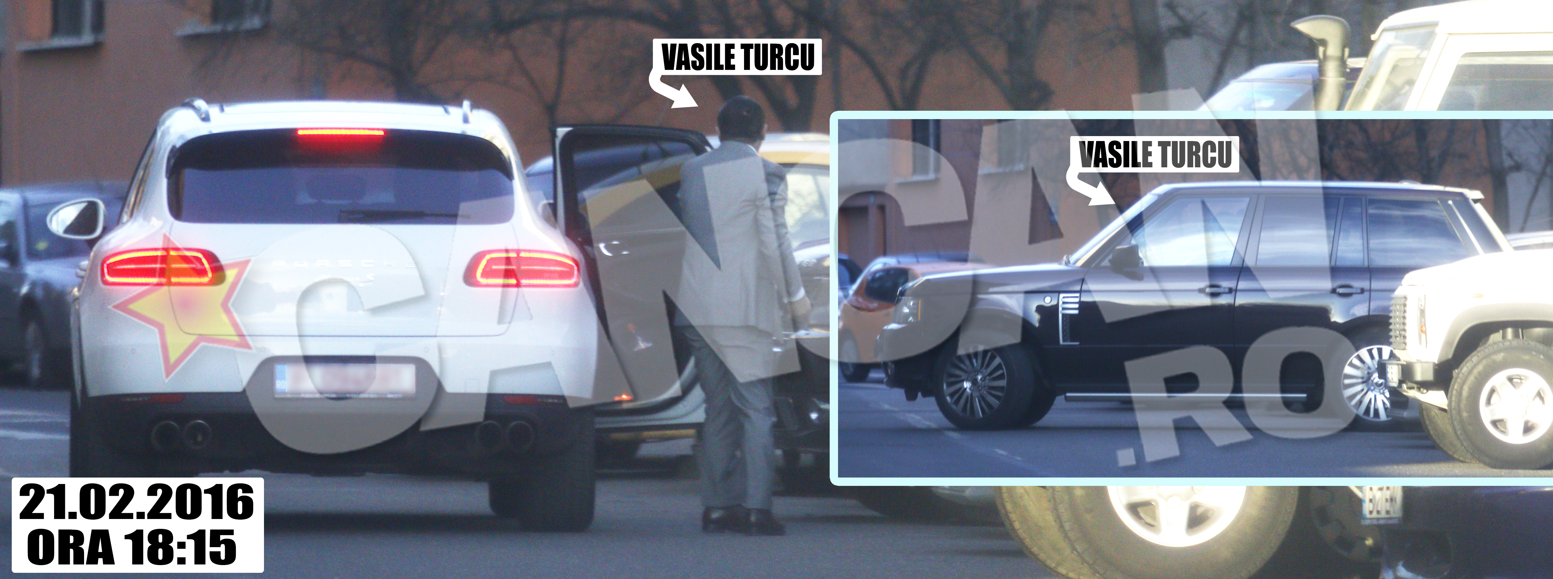 După trei ore petrecute în compania şatenei, Turcu este adus de aceasta înapoi. Ia vedeţi, vi se pare mai relaxat când se urcă în Range Rover şi fuge de la faţa locului?