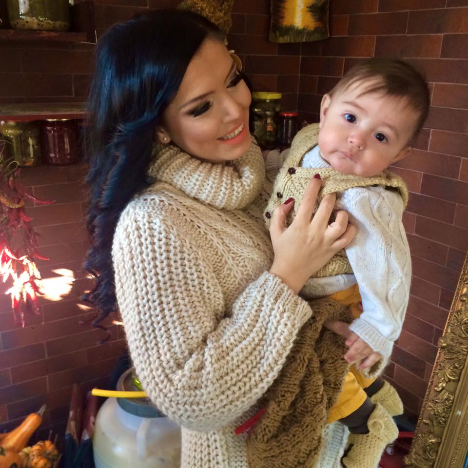 Andreea şi David, fiul ei