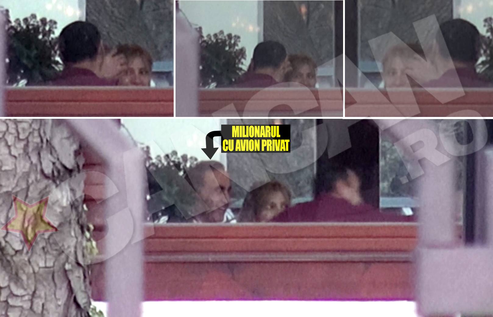 Afaceristul este mangaiat pe cap de unul din amicii sai