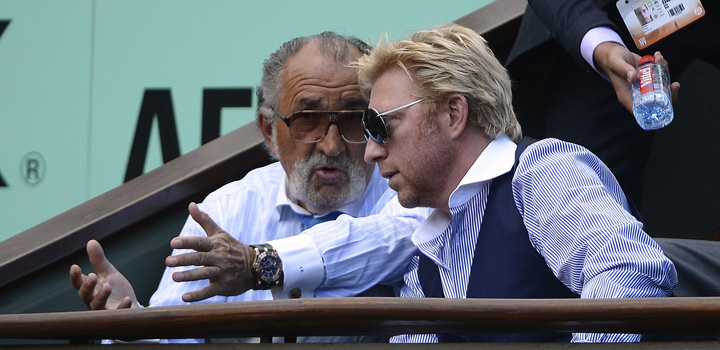 Ion Tiriac si Boris Becker
