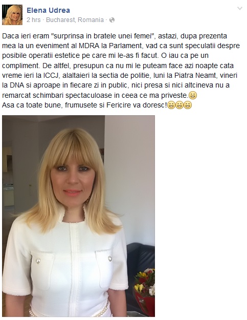 Fosta blondă de la Cotroceni nu neagă că s-ar fi „tunat“