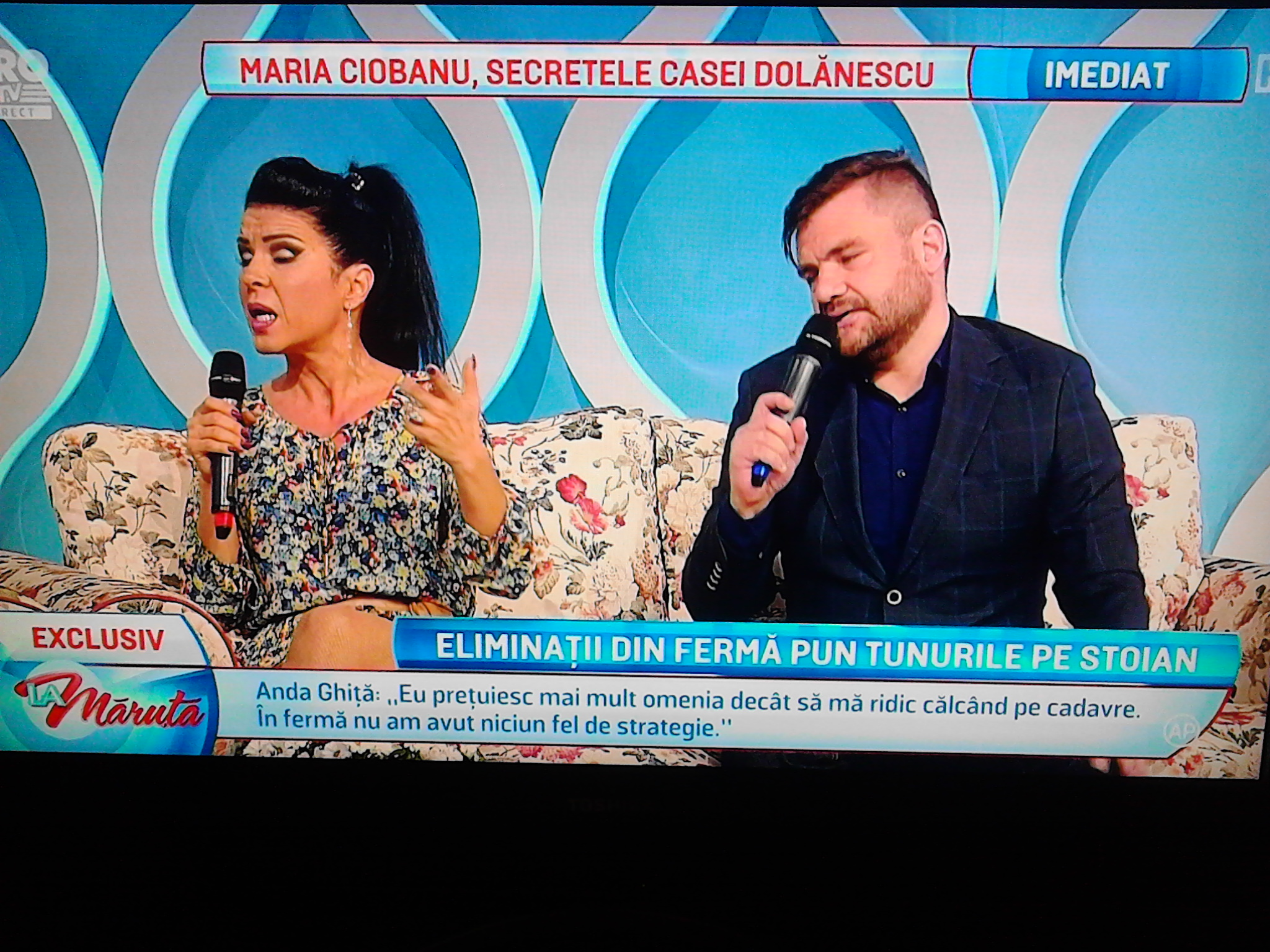 Anda Ghiţă şi Viorel Şipoş, primii eliminaţi din concurs, au vorbit despre experienţele din Fermă