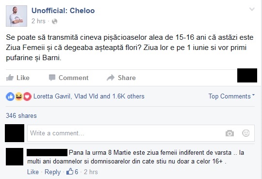 Cheloo nu le iartă deloc pe adolescentele care vor să fie tratate ca nişte femei adevărate