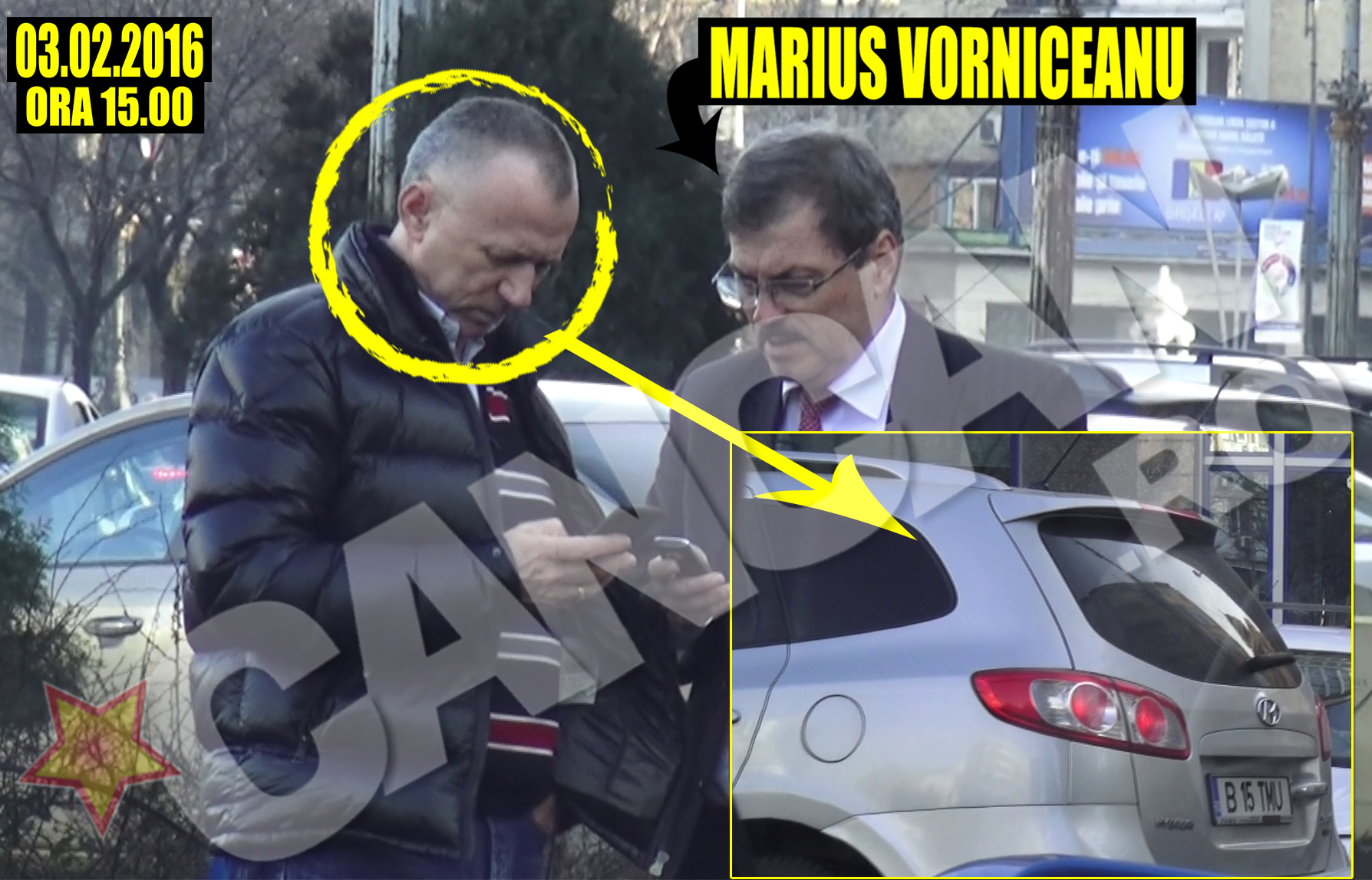 Wanted: numele real al ”tatălui lui James Bond”. Un domn care aduce mult cu actorul Daniel Craig (cu Daniel Craig după 15 ani de băute noapte de noapte) i-a făcut cadou trei plase vicepreşedintelui ASF, Marius Vorniceanu. Îl ştie cineva sau trebuie să-i punem poza pe cutiile de lapte ca să-i aflăm identitatea? Cine poate da detalii despre misteriosul personaj este rugat să ne scrie pe pont@cancan.ro sau whatsapp 0741CANCAN