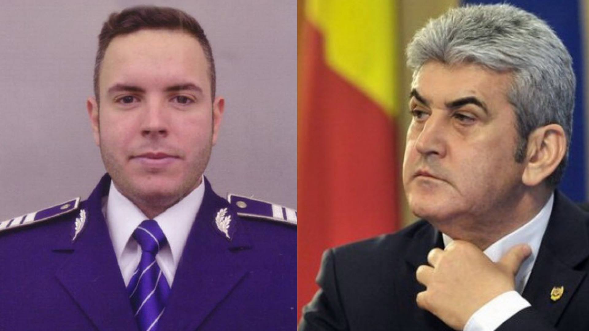 Moartea poliţistului Bogdan Gigina, din coloana oficială a lui Gabriel Oprea, a dus la înlăturarea acestuia din funcţie