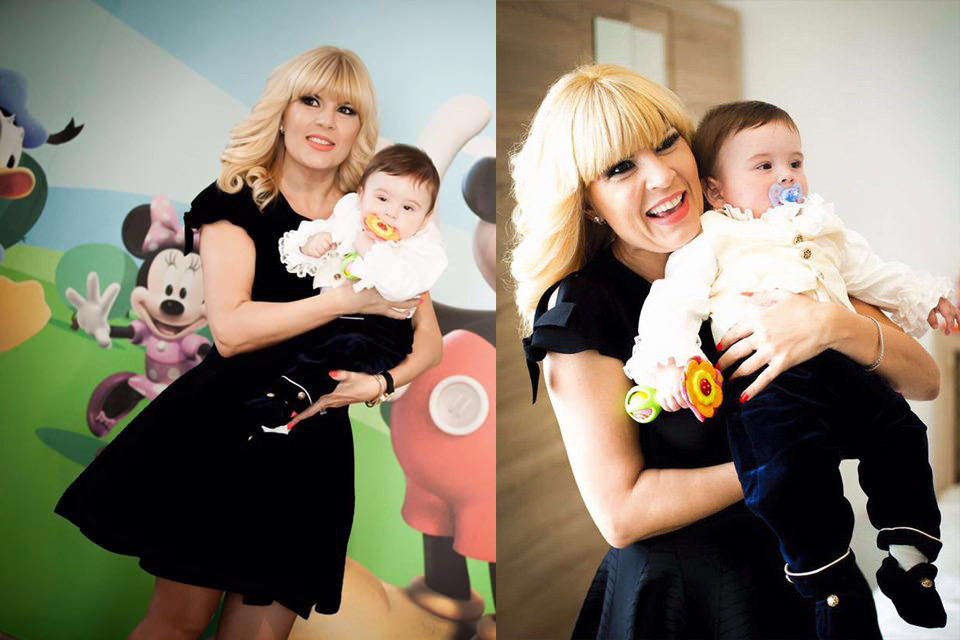 Elena Udrea a fost emoţionată la botezul micuţului Tudor Adrian