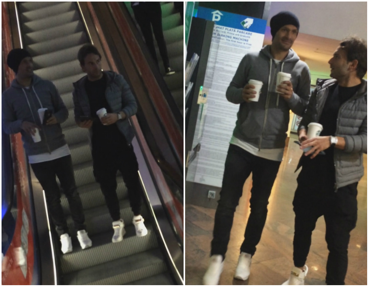 Teixeira şi Alves au făcut o plimbare prin mall, înainte de meci