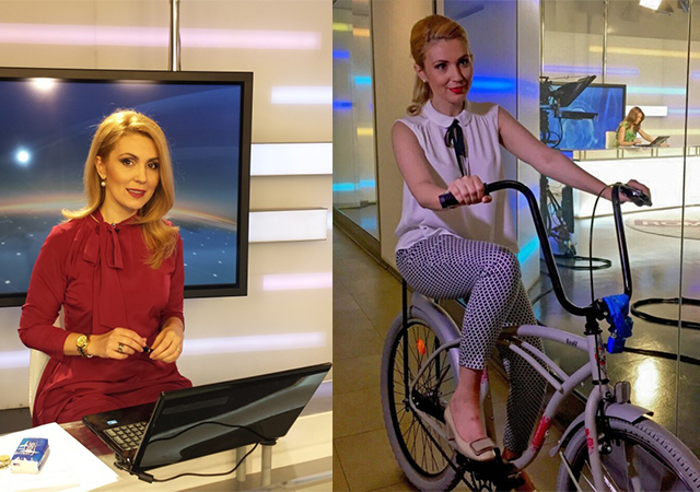 În zilele liniştite, Paula Rusu se plimbă cu bicicleta prin televiziune