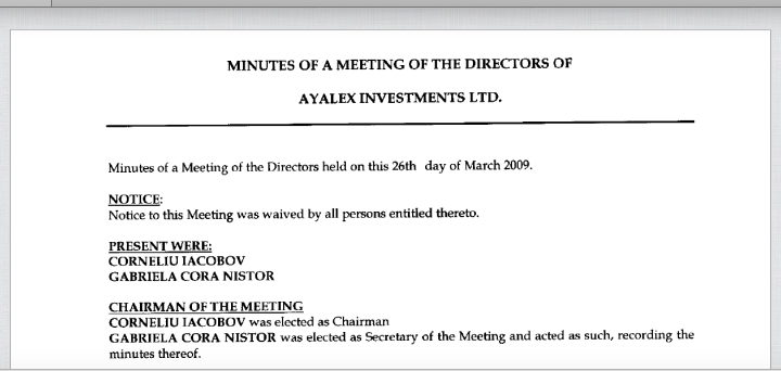 Documentele au fost făcute publice