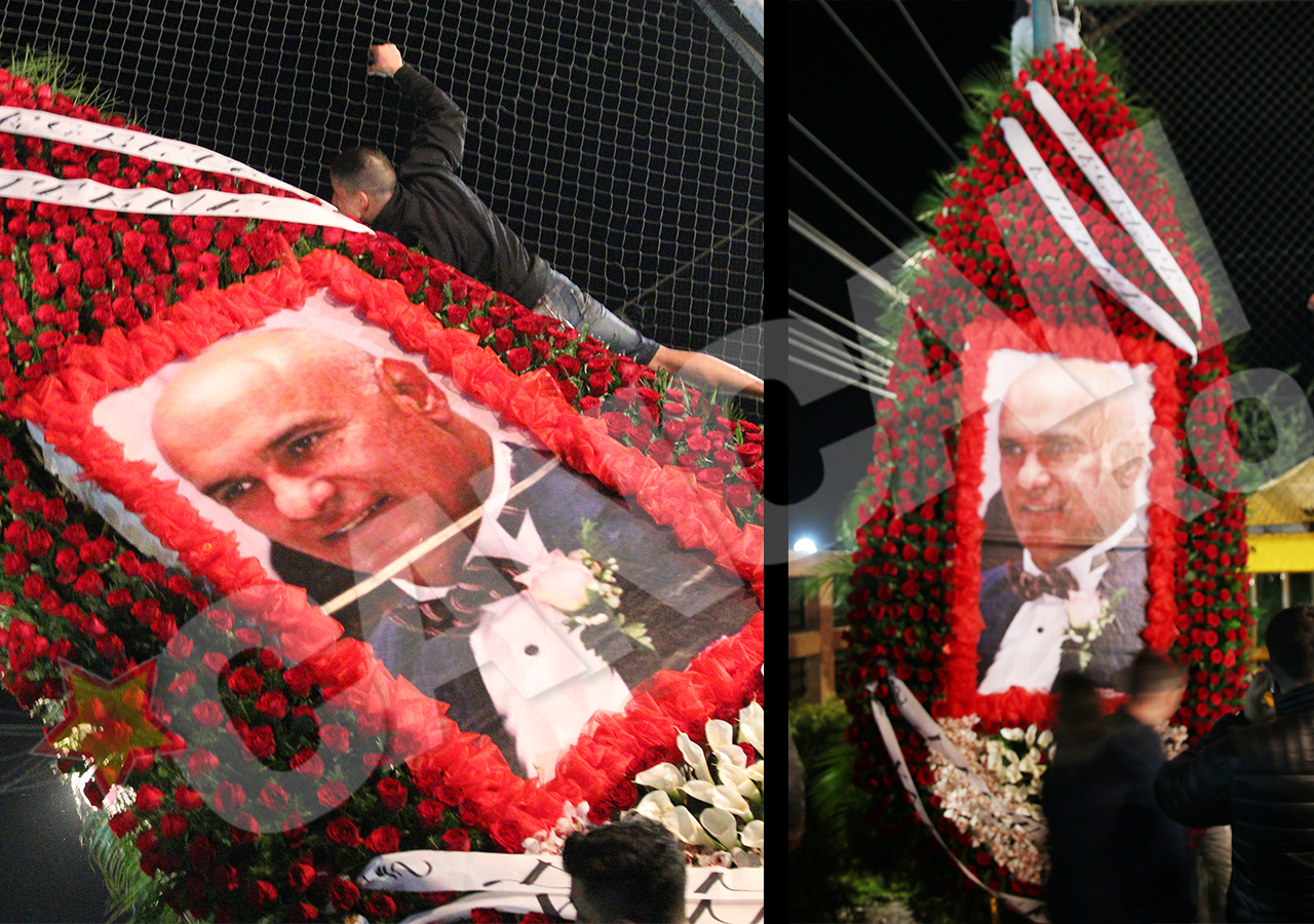 Dănuţ Udilă a venit cu o coroană de flori înaltă de... 5 metri