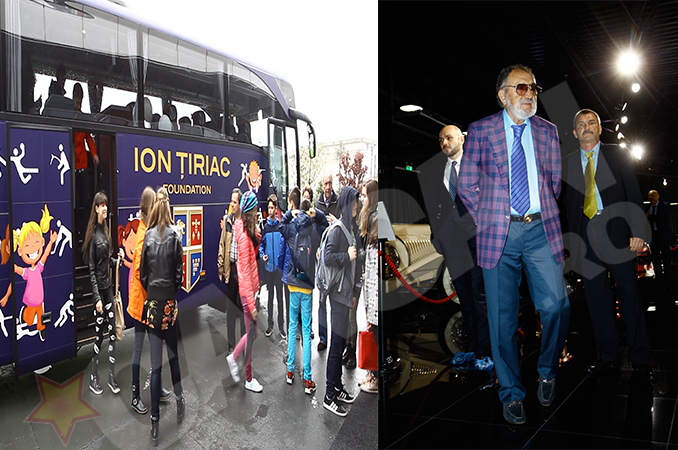Ion Ţiriac a pus la dispoziţia elevilor un autocar pentru ca aceştia să ajungă la galeria auto