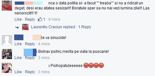 Mesajele primite de criminal 