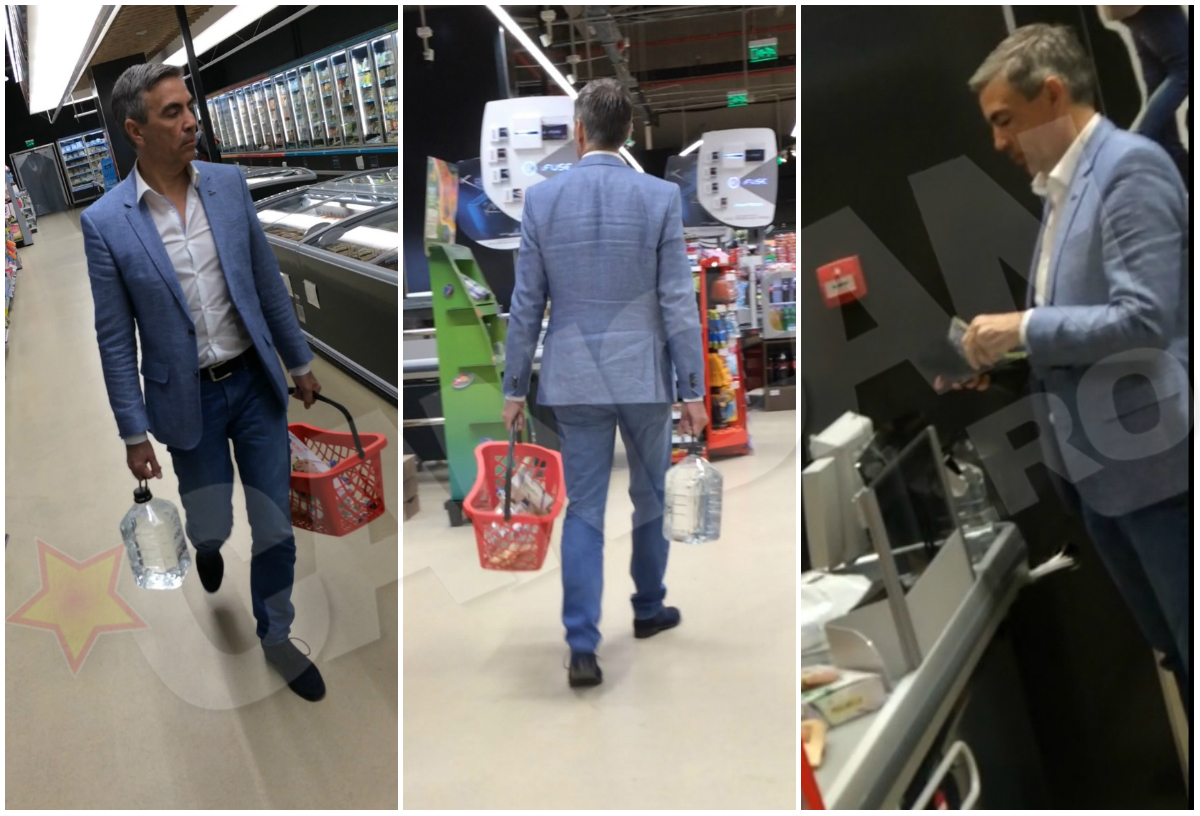 Şeful de la Eurolines România face singur câteva cumpărături ca de Paşte, după care merge să plătească