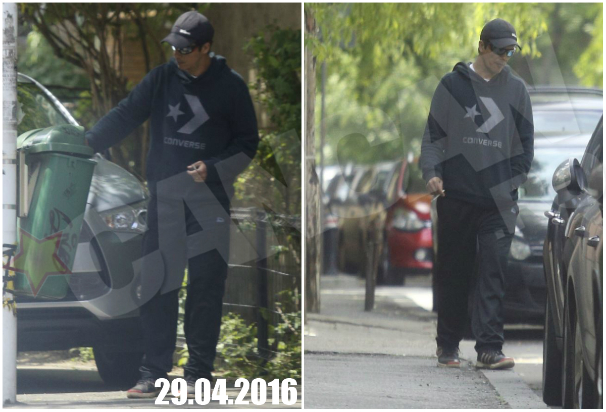 Fanii nu l-ar fi recunoscut pe Lucian Viziru nici dacă şi-ar fi dorit acest lucru. Cântăreţul şi actorul de telenovele s-a „deghizat“ cu şapcă şi hanorac