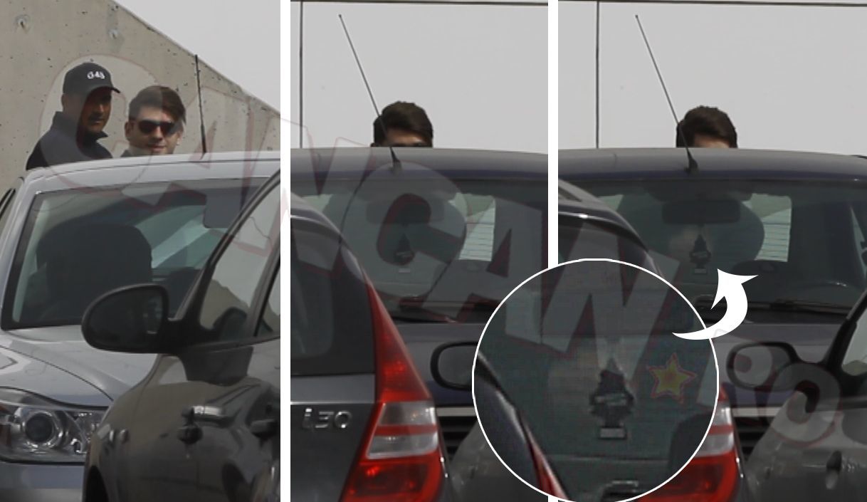 Cei doi aruncă ţigara pe jos.