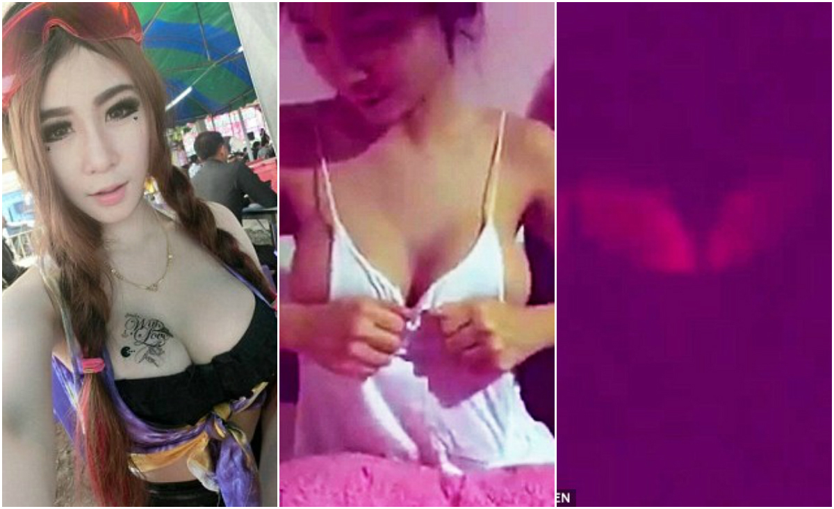 Acest fotomodel a făcut o demonstraţie online despre felul în care pot fi recunoscute implanturile cu silicon