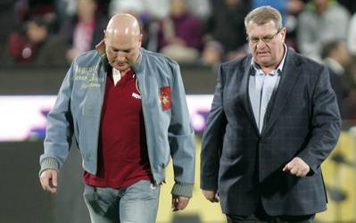 Paszkany (stânga) şi Iuliu Mureşan (dreapta) au fost audiaţi de pprocurori