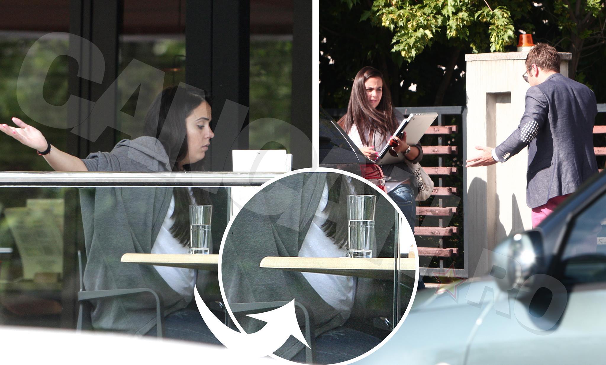 Nu ştim dacă se pregăteşte sau nu să devină mămică, însă câtă vreme a stat pe terasă, Mariei Patriciu pare să i se fi cunoscut burtica