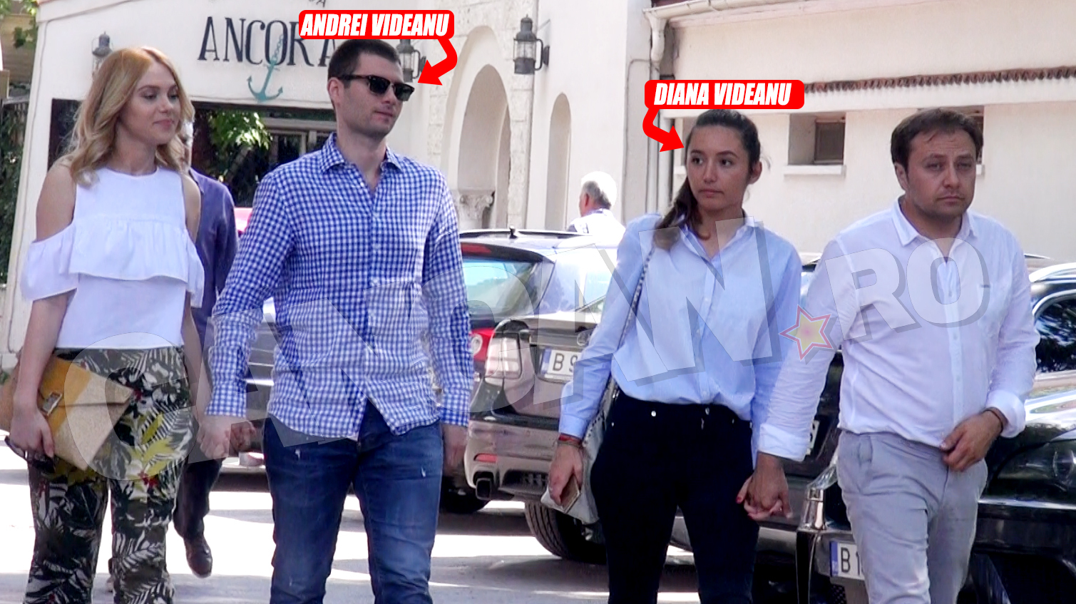 Diana Videanu şi iubitul ei sunt îndrăgostiţi lulea unul de celălalt, iar asta se vede şi din modul afectuos în care se ţin de mână.