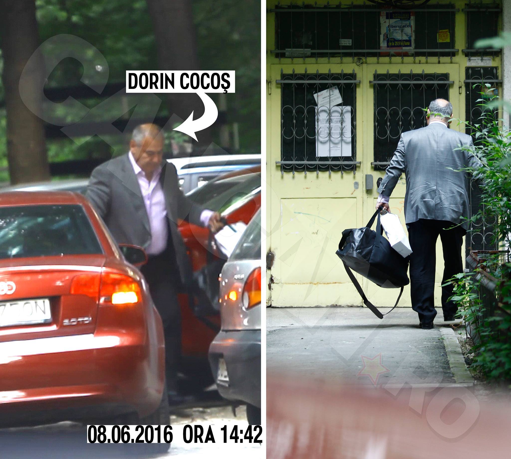 L-am fotografiat pe Dorin Cocoş în momentul în care părea să se mute acasă la Raluca Miu
