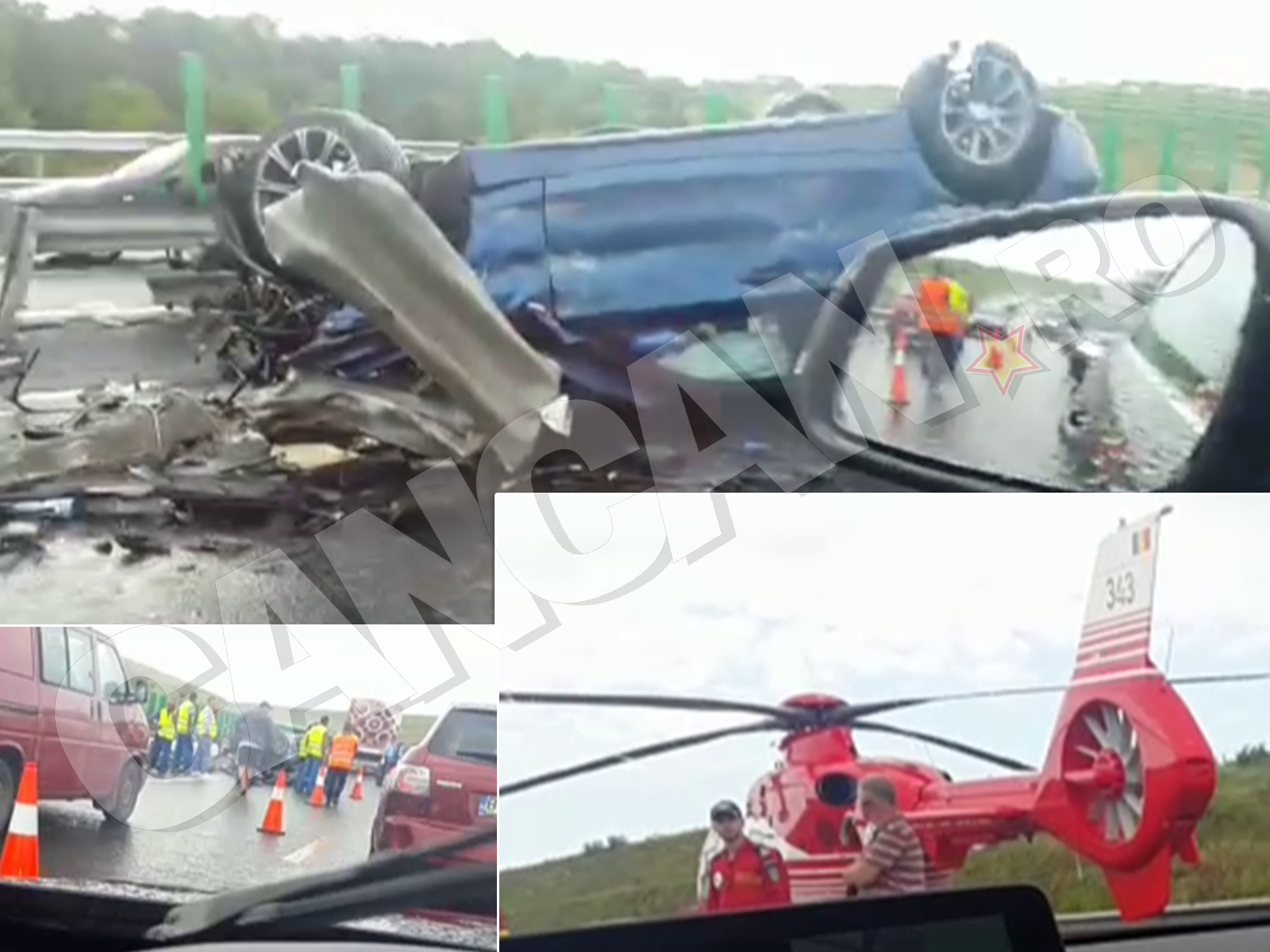 Un accident a avut loc pe Autostrada Soarelui.