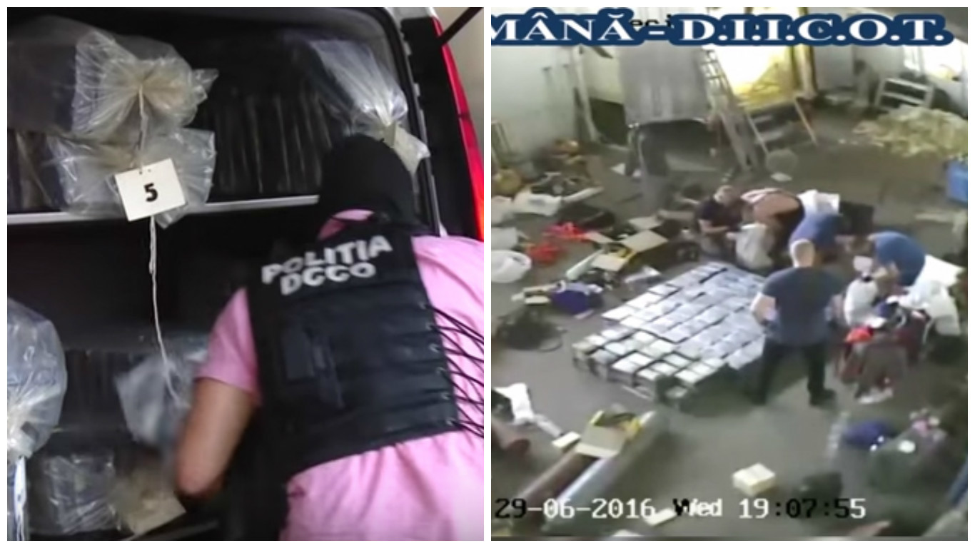 Drogurile erau ascunse în structura a patru containere şi urmau să fie transportate, pe cale terestră, cu camioane de marfă.
