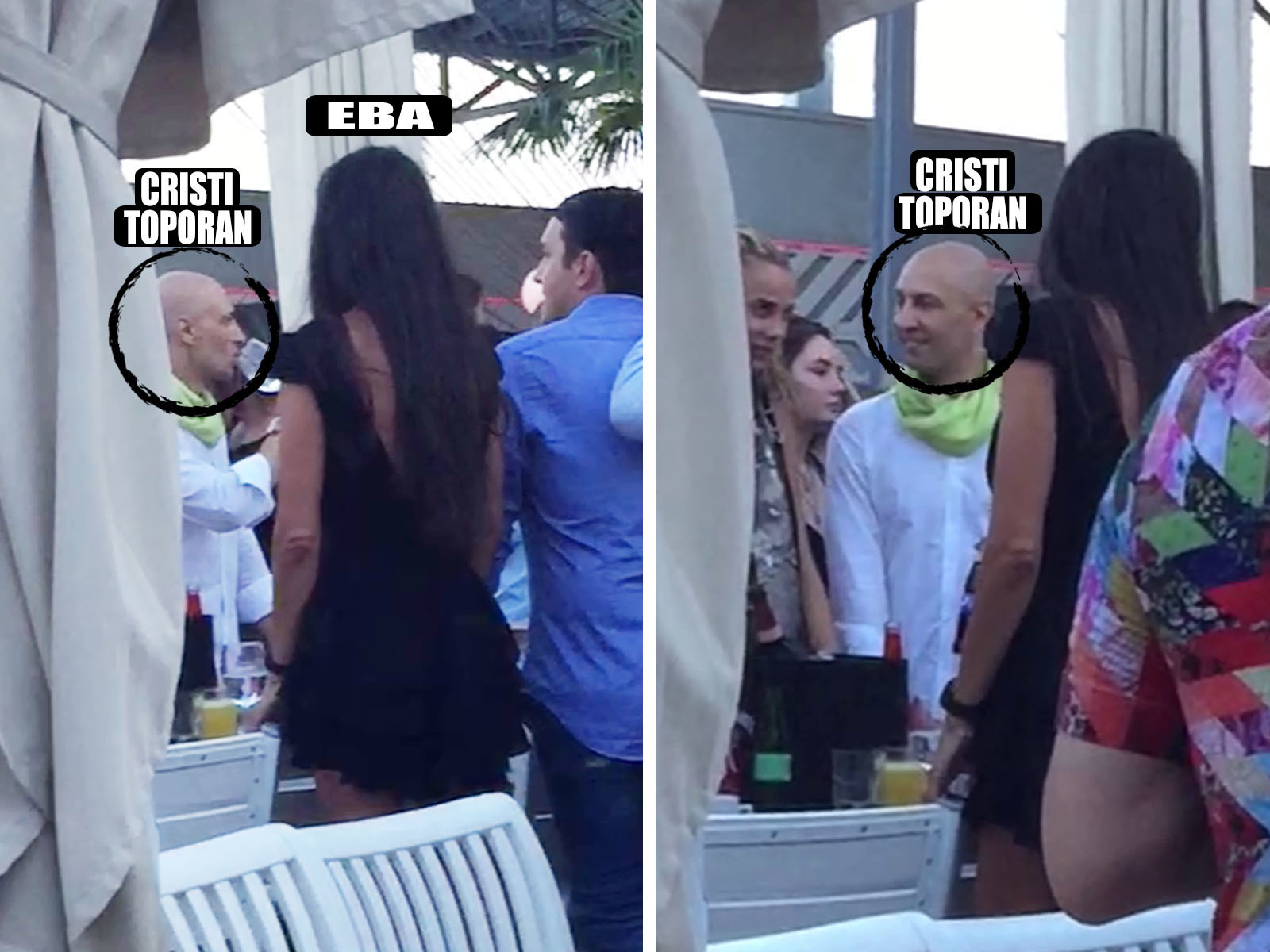 Eba a dansat în club faţa-n faţă cu Toporan.