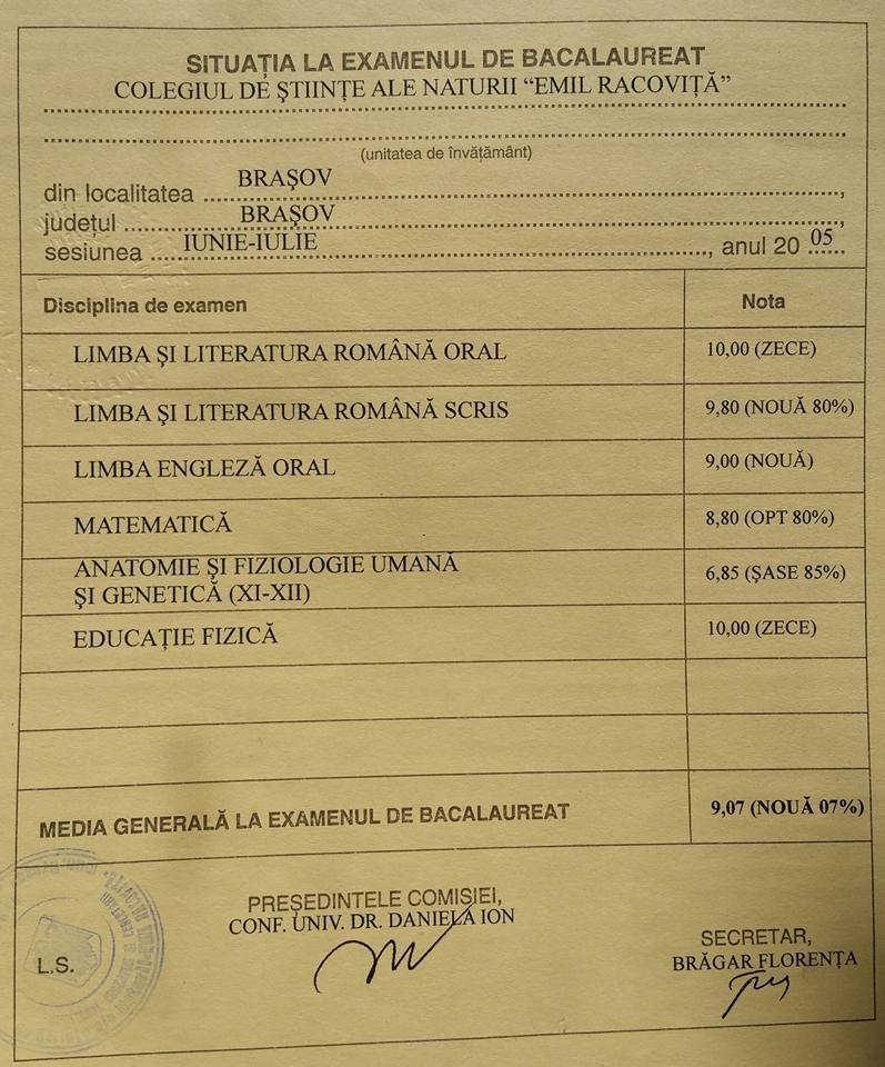 Iată diploma poliţistului pamfletar