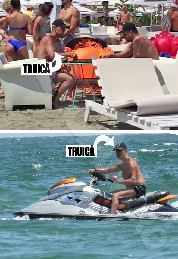 Remus Truică s-a delectat la malul mării c-un joc de table, după care a sărit rapid în şaua skijetului