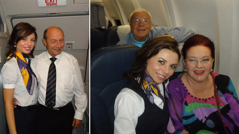 Anna a zburat alături de Traian Băsescu, Stela Popescu şi Alexandru Arşinel-foto-cumajungstewardesa.ro