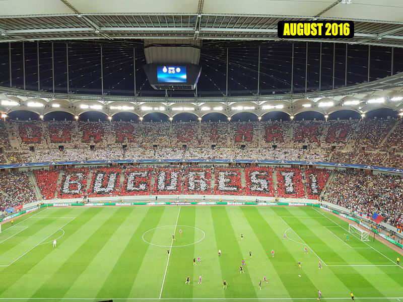 Mesajul ”Doar Dinamo Bucureşti” a fost afişat de 30.000 de suporteri stelişti până în minutul 10 al meciului de aseară, când crainicul stadionului le-a cerut să dezbrace vestele prin care au realizat umilitoare coregrafie