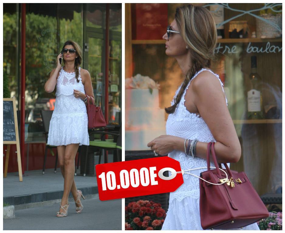 Fosta logodnică a lui Liviu Negoiţă a făcut furori cu geanta Hermes de 10.000 euro.