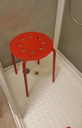 Acesta este scaunul care i-a creat probleme norvegianului.