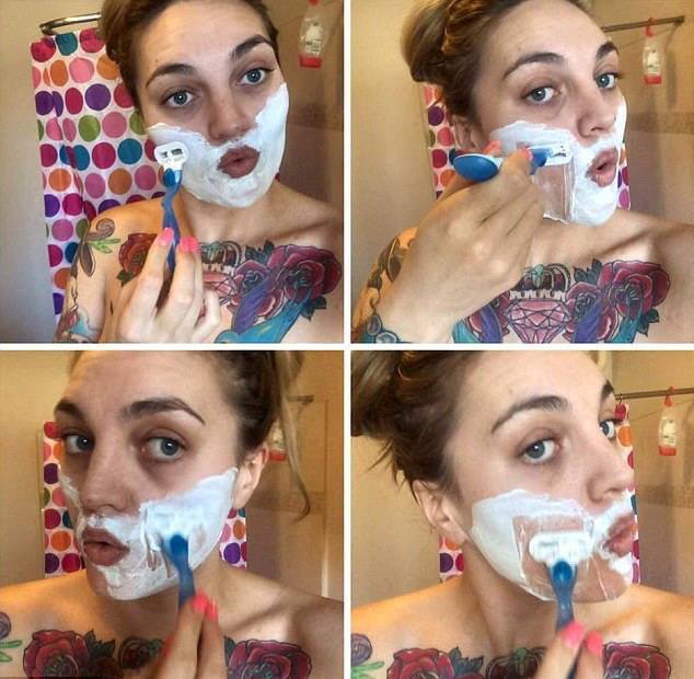 Tina trebuie să se bărbierească în fiecare zi.