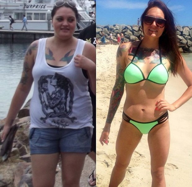 Tina a slăbit în trei ani peste 30 de kilograme.