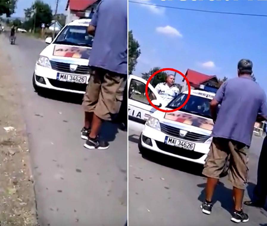 Poliţistul i-a spus şoferului din Bacău că îi va executa familia
