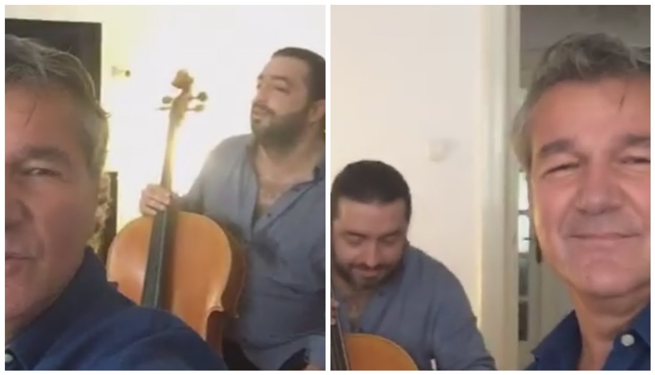 Bittman şi Naidin au cântat live pe Facebook în locuinţa în care au descins poliţiştii