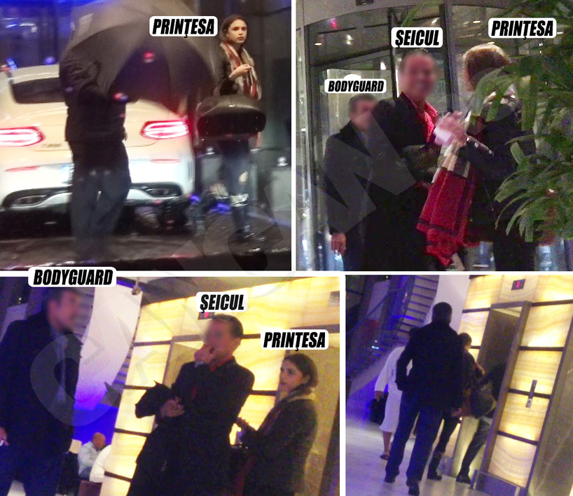 Oksana intră în hotelul Radisson, e întâmpinată de şeic cu care merge la lift. Acestuia i se pare că e urmărit şi cu un limbaj specific în semne îşi alertează garda de corp ( imaginea din stânga jos).