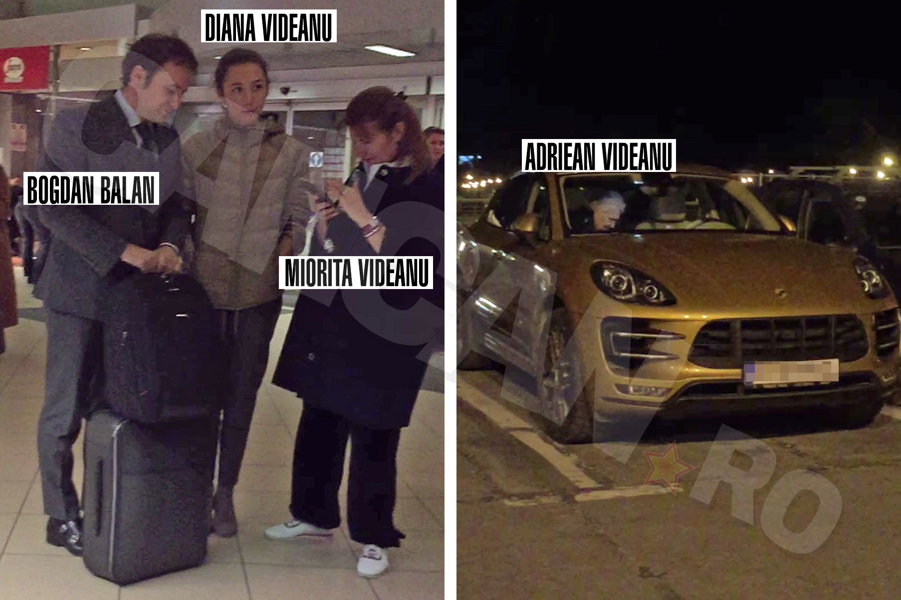 Diana Alexandra şi-a aşteptat tatăl pe aeroport, alături de mama sa şi de iubit