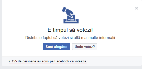 Mesajul distribuit de Facebook utilizatorilor