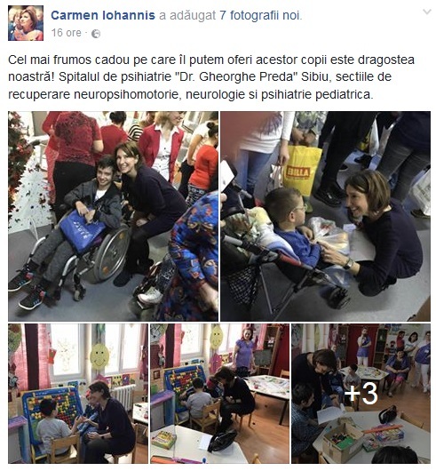 Carmen Iohannis, în vizită la copiii de la spitalul de psihiatrie