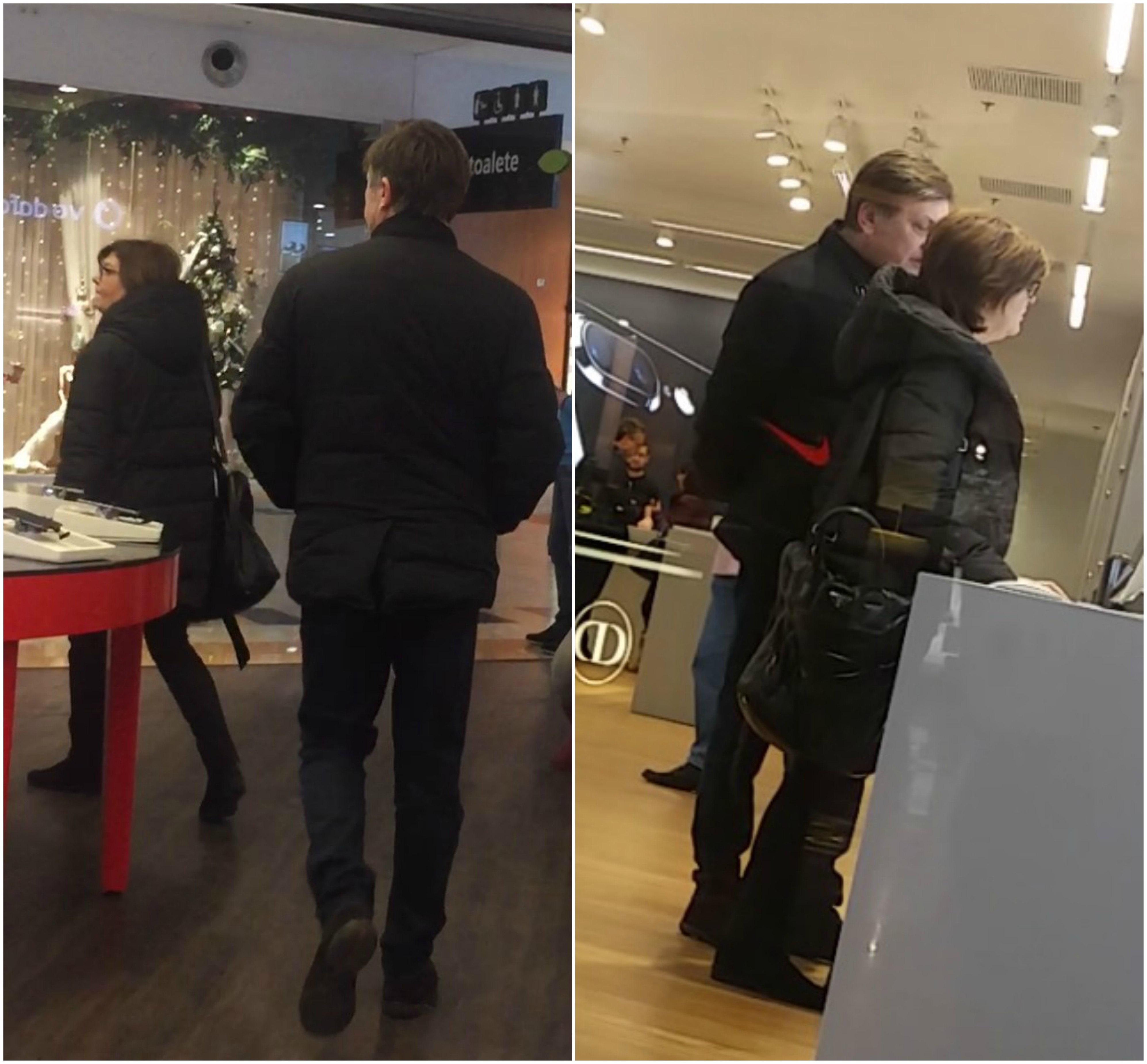 După ce s-au uitat cu atenţie după un telefon mobil de aproximativ 3000 lei (stânga), Crin Antonescu şi Adina Vălean au pus ochii pe un supercomputer de 7200 lei. (dreapta)