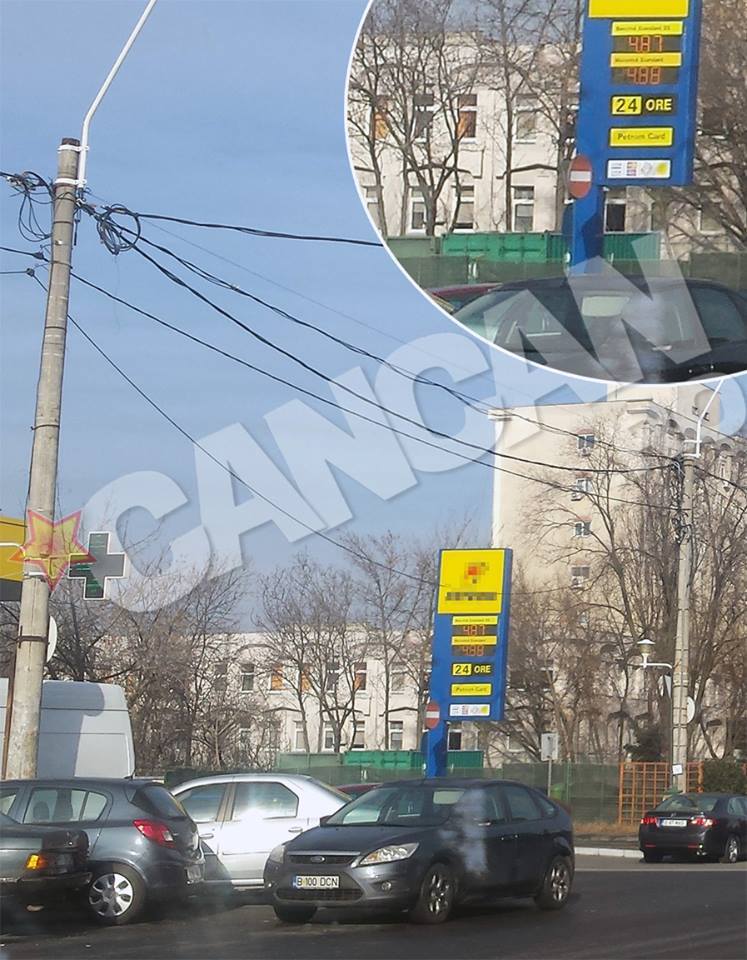 Aşa arăta preţul benzinei şi al motorinei la o staţie de alimentare în această dimineaţă